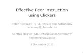 Effective Peer Instruction using Clickers