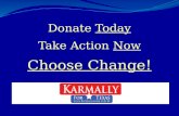 Donate  Today Take Action  Now Choose Change!