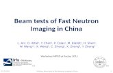 Beam tests of Fast Neutron Imaging in China