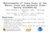 Measurements of Trace Gases at the  Manvel Croix  and Galveston Sites during DISCOVER-AQ