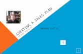 Creating a Sales Plan