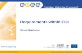 Requirements within EGI