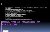 Drell  Yan in polarized pp Collisions