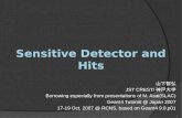 Sensitive Detector and Hits