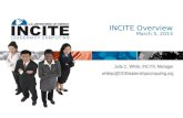 INCITE Overview March 5,  2013