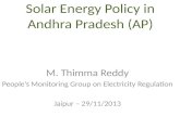 Solar Energy Policy in Andhra Pradesh (AP)