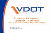 Property Management Contract Oversight VDOT’s Outsourced Safety Rest Area Program