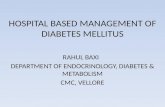HOSPITAL BASED MANAGEMENT OF DIABETES MELLITUS