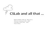 CSLab  and all that …