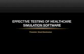 Effective Testing of Healthcare Simulation Software