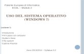 Uso del Sistema Operativo  (WINDOWS 7)