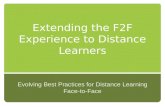 Extending the F2F Experience to Distance Learners
