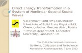Direct Energy Transformation in a System of Nonlinear Second Sound Waves