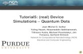 Tutorial5: (real) Device Simulations – Quantum Dots