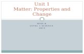 Unit 1 Matter: Properties and Change