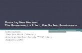 Financing New Nuclear: The Government’s Role in the Nuclear Renaissance