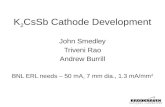 K 2 CsSb Cathode Development
