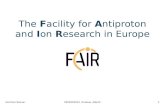 The  F acility for  A ntiproton and  I on  R esearch in Europe