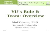 YU’s Role & Team: Overview