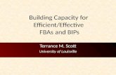 Building Capacity for  Efficient/Effective  FBAs  and  BIPs