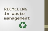 RECYCLING  in waste management