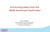 Accessing Data from the  NEW American  FactFinder