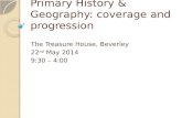 Primary  H istory &  G eography: coverage and progression