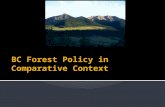BC Forest Policy in Comparative Context