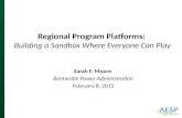 Regional Program Platforms: Building a Sandbox Where Everyone Can Play