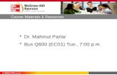 Dr.  Mahmut  Parlar Bus Q600 (EC01)  Tue.,  7:00 p.m.