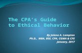 The CPA’s Guide  to Ethical Behavior