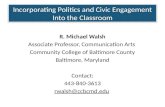 Incorporating Politics and Civic Engagement Into the Classroom