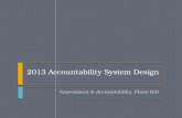 2013 Accountability System Design