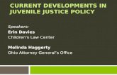 Current Developments in Juvenile Justice Policy