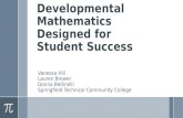 Developmental Mathematics Designed for Student Success