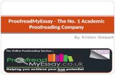 ProofreadMyEssay - The No. 1 Academic Proofreading Company