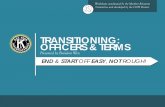 Transitioning - Officers & Terms