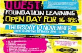 Open Day Nov 2011 - Foundation Learning