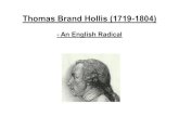 Thomas Brand Hollis (1719 1804)-An English Radical