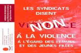 Les syndicats disent non à la violence à l’égard des femmes et des jeunes filles