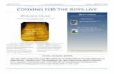 Newsletter cooking for boys