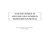 Vaticano II: aportaciones importantes