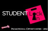 Student Lock In - 2012 - Promotional Opportunities