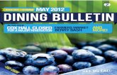 Dining Bulletin Newletters May