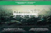 2013 Official Dream Conference Program
