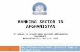 The State of Afghanistan’s Banking System