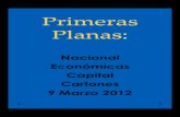 Primeras Planas Nacionales y Cartones 9 Marzo 2012