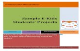 Photo Gallery of sample E-KIDS  students' Projects