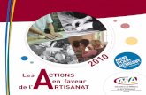 Rapport d'activité 2010 de la Chambre de Métiers de l'Aisne