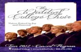 The Waldorf Choir Tour Program 2012
